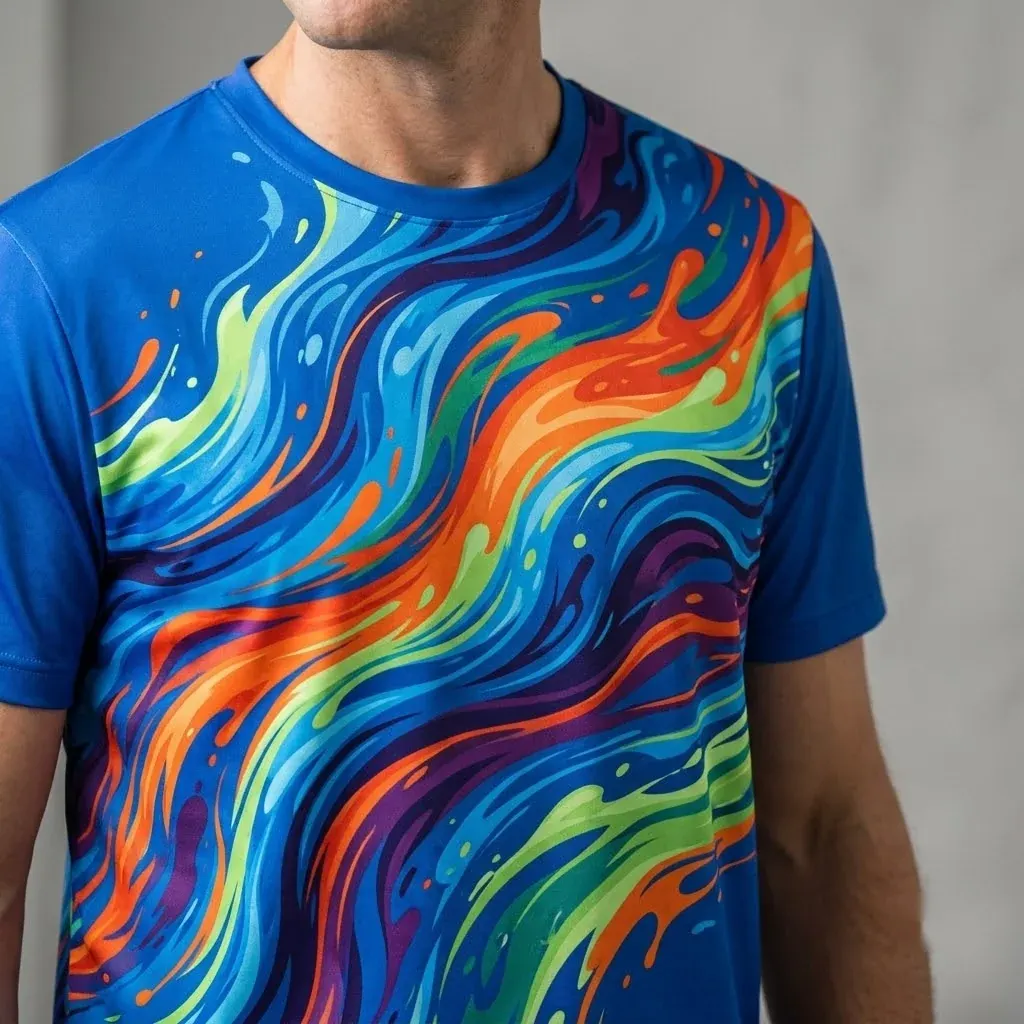 Dynamic Motion Energy Abstract T-Shirt